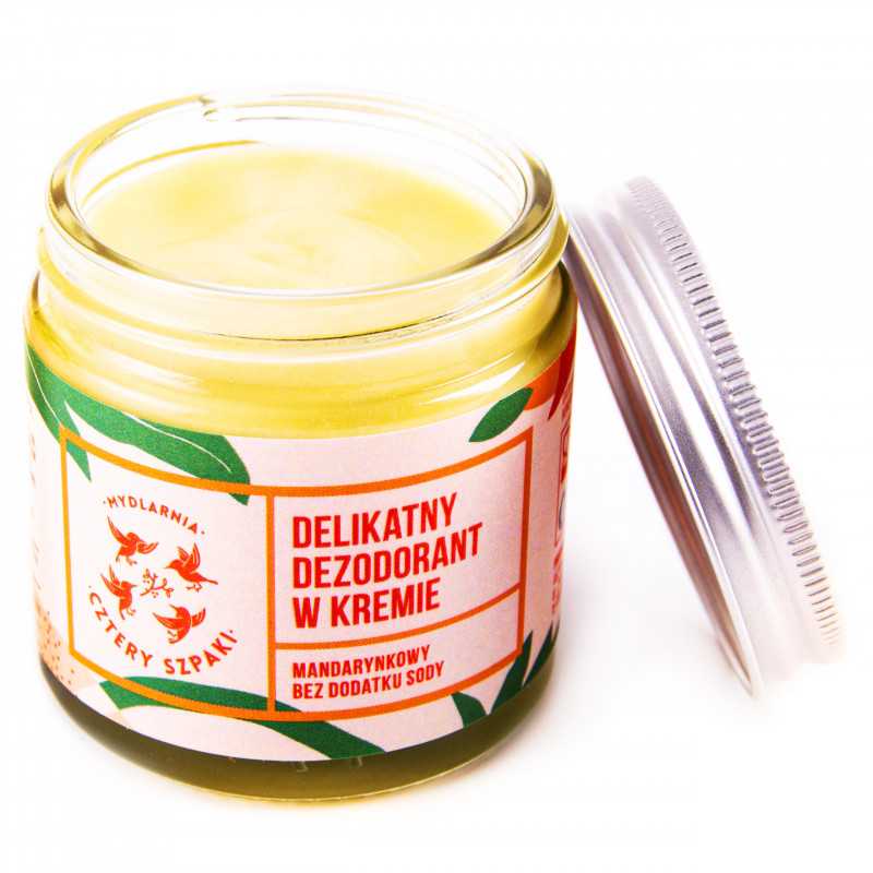 Cztery Szpaki naturalny mandarynkowy dezodorant w kremie