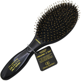 Olivia Garden Supreme Combo Ceramic + Ion hair brush Black CI-SPCO-BL