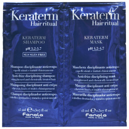 Fanola Keraterm shampoo 15ml mask 15ml