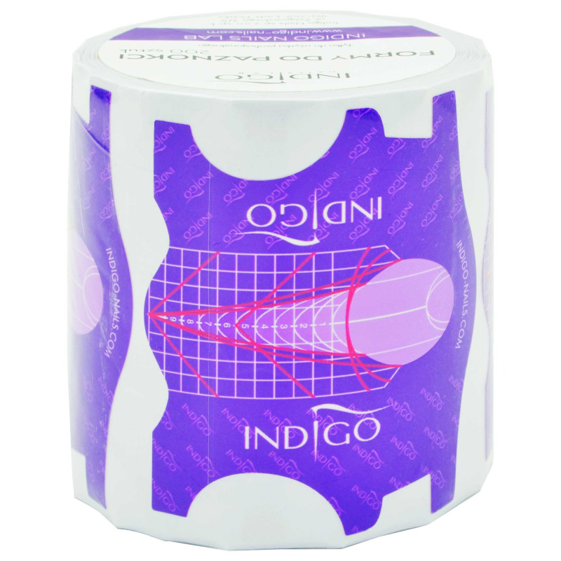 Indigo Nail Forms szablony do paznokci 200 szt.