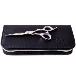 Fox Rose Silver Premium Professional Hairdressing Scissors in a Case