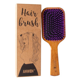Anwen wood biodegradable hair brush