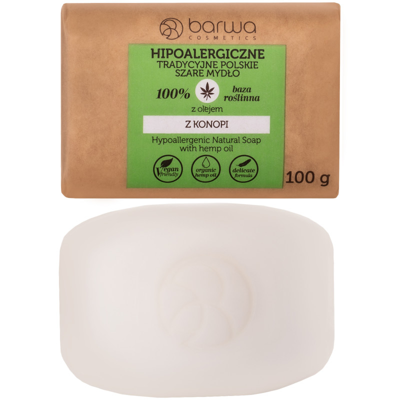 Barwa Cosmetics Hemp Oil Grey Soap 100g