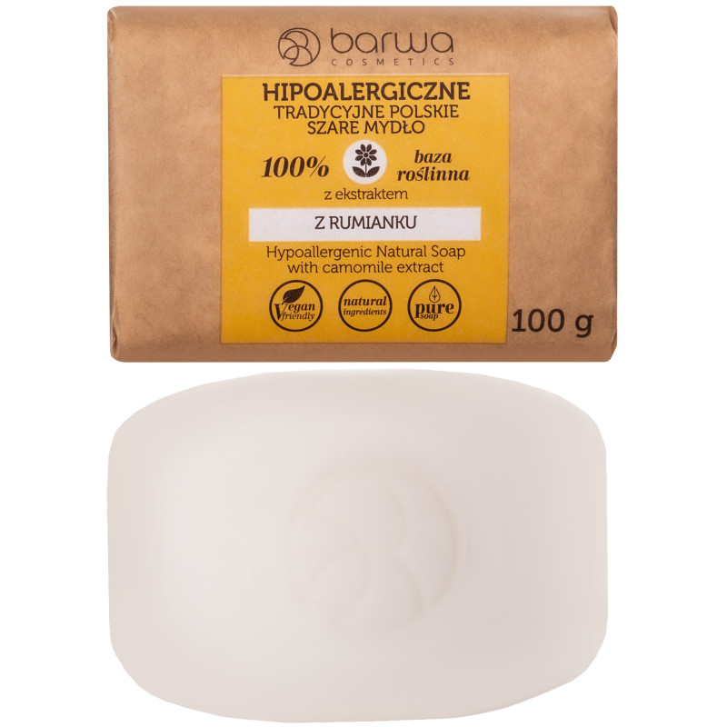 Barwa Cosmetics Camomile Hypoallergenic Grey Soap 100g
