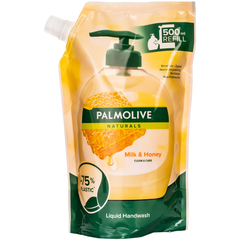 Palmolive Milk&Honey - miodowe, delikatne mydło w paczce do uzupełnienia 500ml