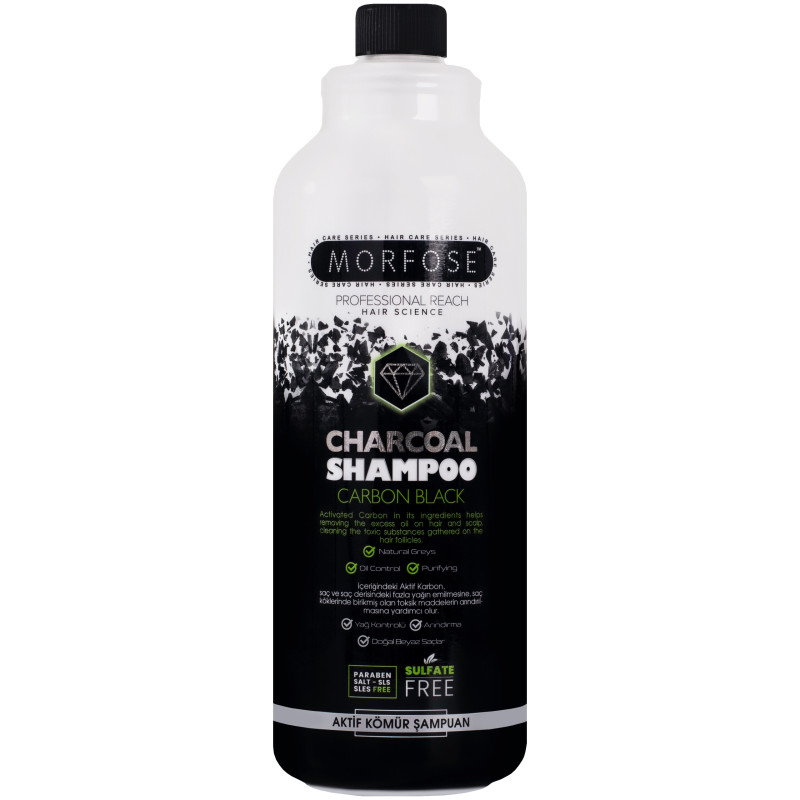 Morfose Charcoal Shampoo Carbon Black 1000ml