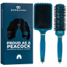 Hairbrush Set Olivia Garden Peacock - Paddle Brush + Speed XL 44mm
