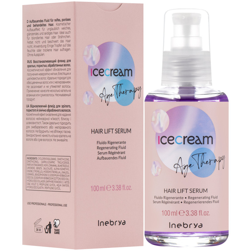 Inebrya Ice Cream Age Therapy Hair Lift Oil Serum 100ml