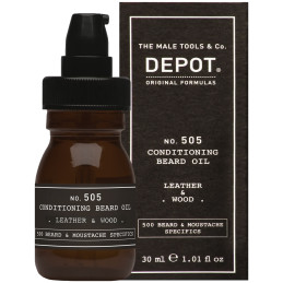 Depot No.505 Leather&Wood Beard Oil 30ml