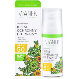 Vianek Normalising Face Cream SPF 50, 50ml