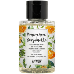 Anwen Szampon Pomarańcza Bergamotka - łagodny szampon do włosów, 50ml