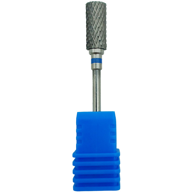 Carbide Cylindrical Cutter - Nail manicure cutter, flat blue