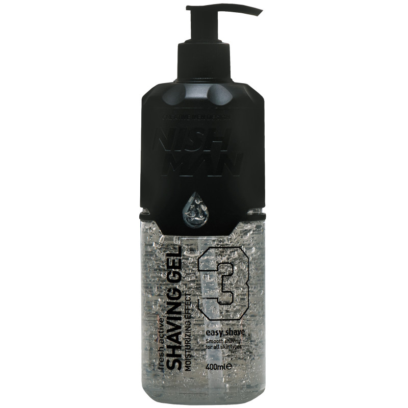 Nishman Shaving Gel 3 Fresh Active Easy Shave 400ml
