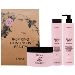 Lakme Teknia Color Stay - set for coloured hair shampoo and conditioner 300ml + mask 250ml