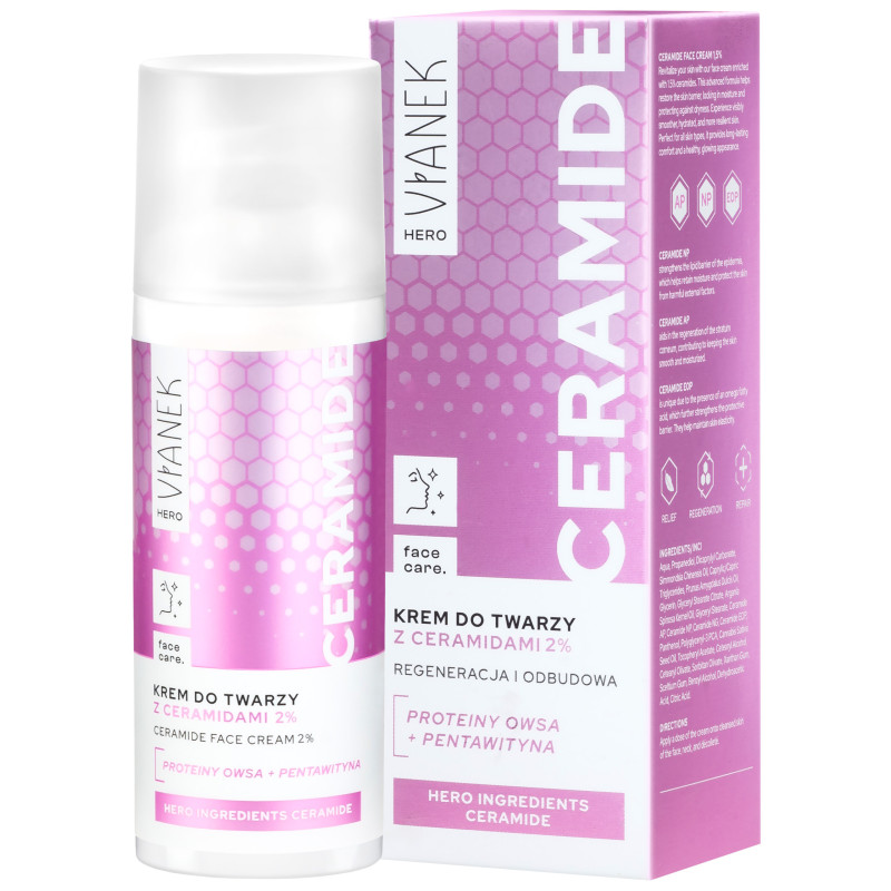 Vianek Hero Light Facial Cream with Ceramides 50ml