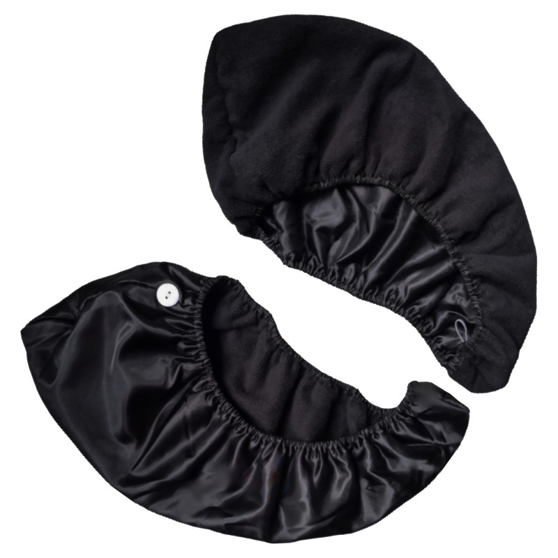 DeniCarte Two-layer Satin Cap, Black