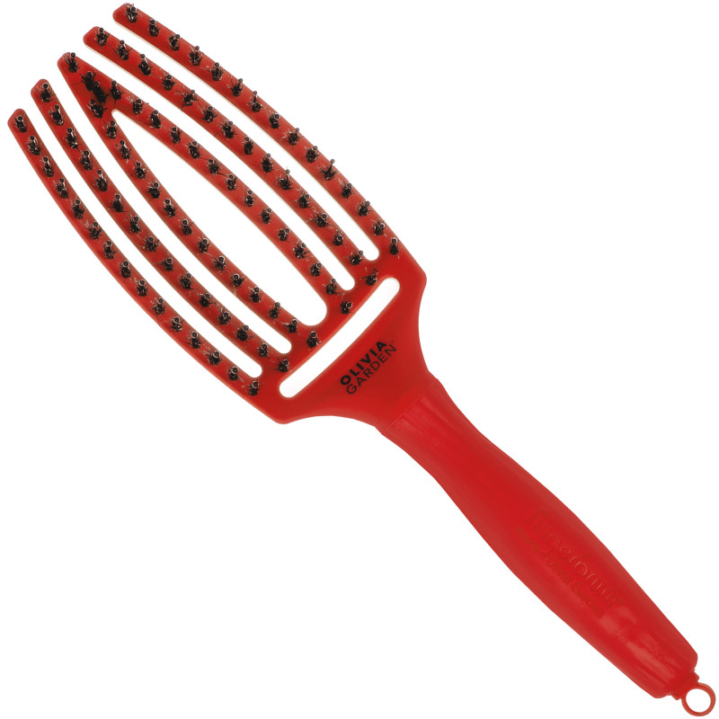 Olivia Garden Finger Brush Combo Medium Boar Bristle Brush