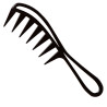 Nishman Hair Comb 043 - Black