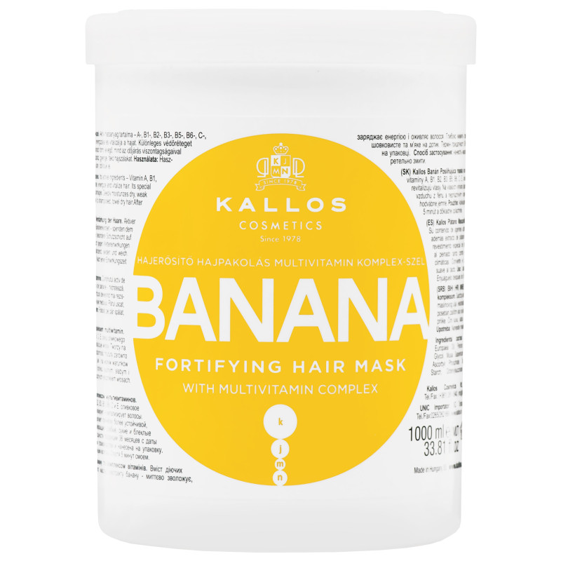 Kallos Banana Fortifying Mask 1000ml