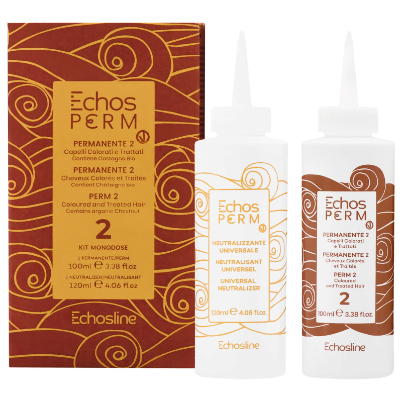 Echosline Echos Perm P2 - Perm Kit For Coloured Hair 100ml+120ml