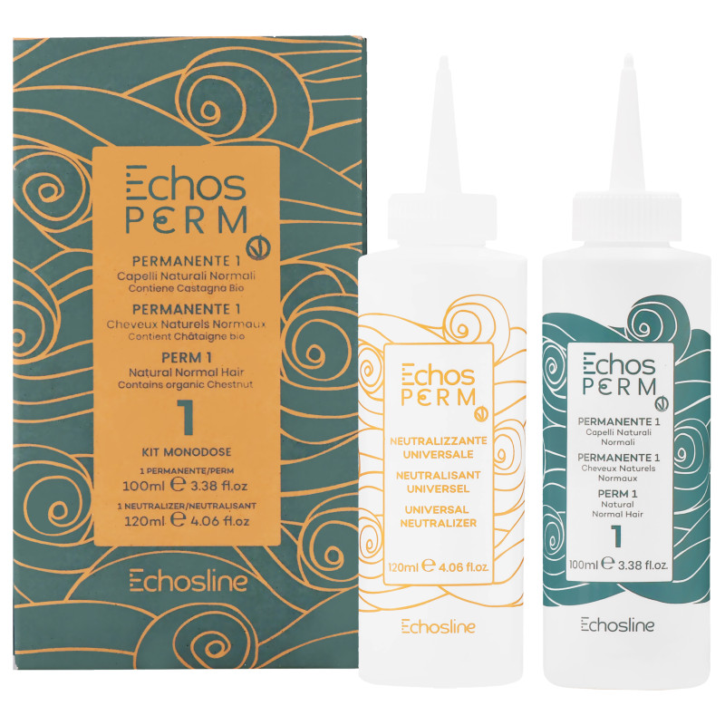 Echosline Echos Perm P1 - Natural Hair Perm Set 100ml+120ml