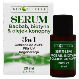 Bioelixire Hemp and Baobab Serum 20 ml
