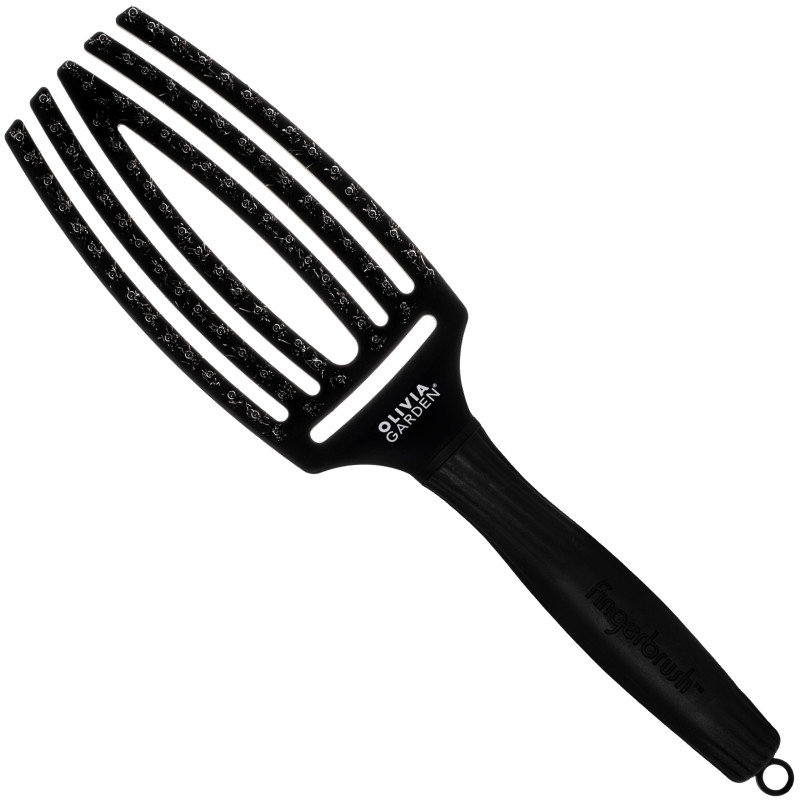 Olivia Garden Finger Brush Combo Medium Boar Bristle Brush