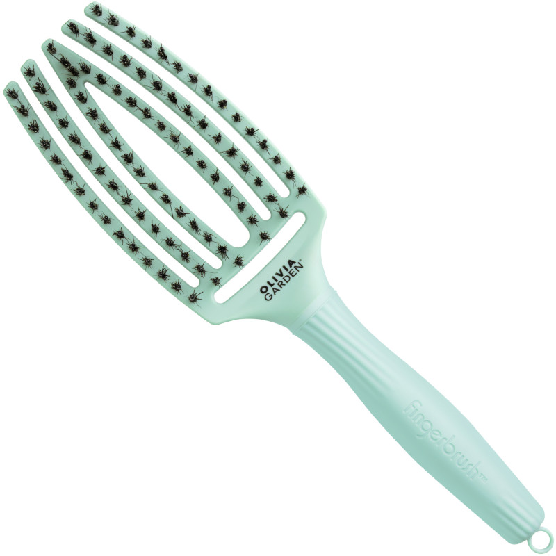 Olivia Garden Finger Brush Combo Medium Boar Bristle Brush