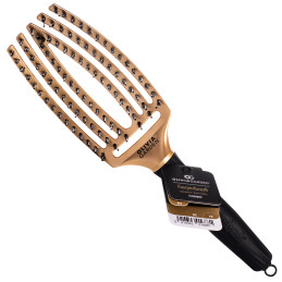 Olivia Garden Finger Brush Combo Medium Boar Bristle Brush