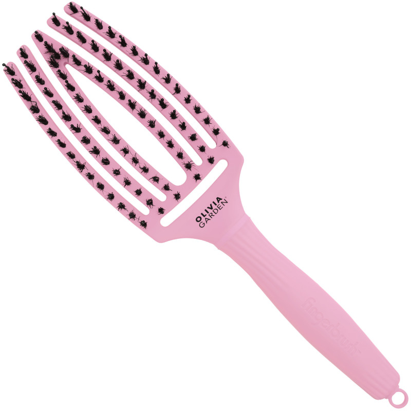 Olivia Garden Finger Brush Combo Medium Boar Bristle Brush