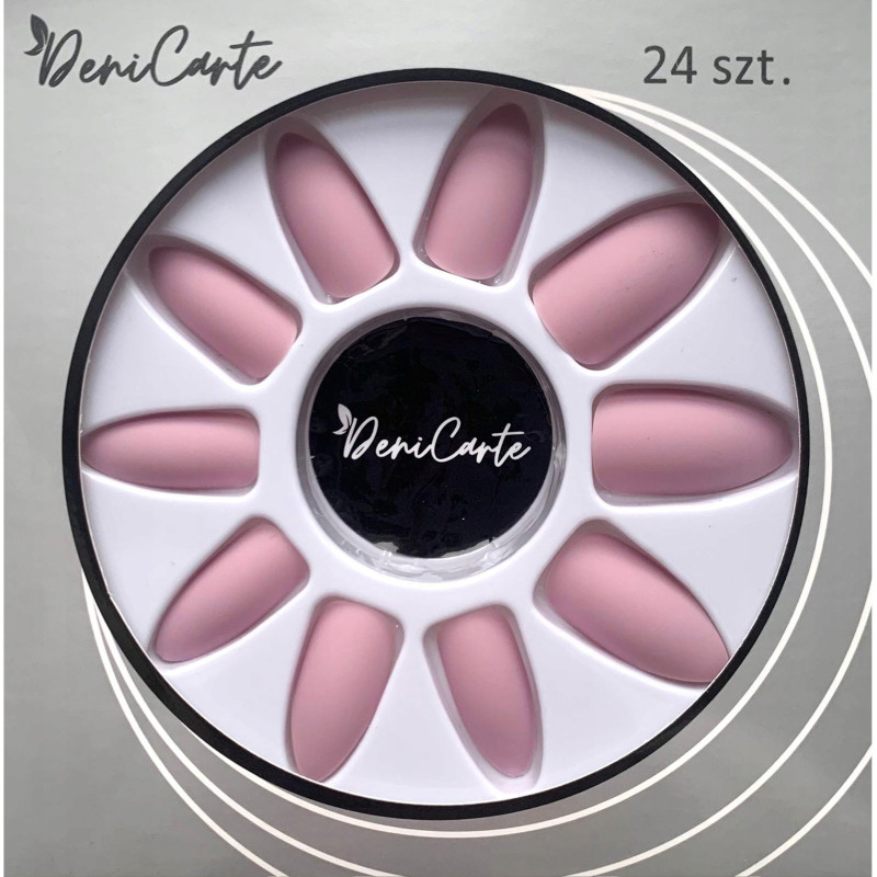 Deni Carte Matt Nail Tips - False Nails, 24 pieces