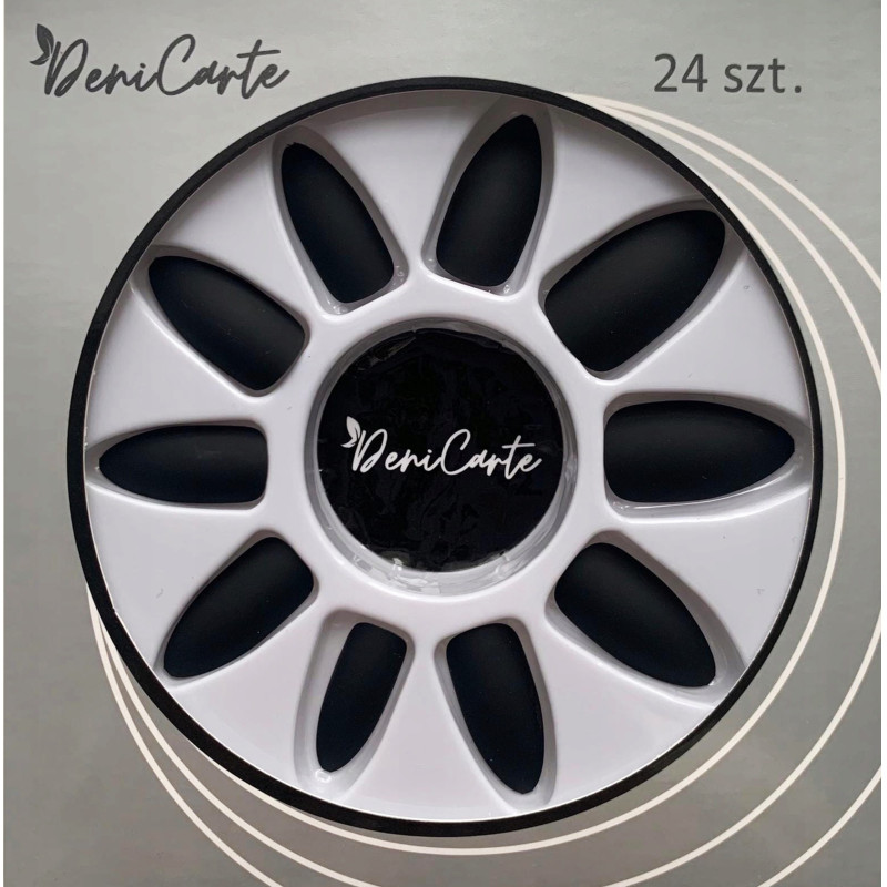 Deni Carte Matt Nail Tips - False Nails, 24 pieces