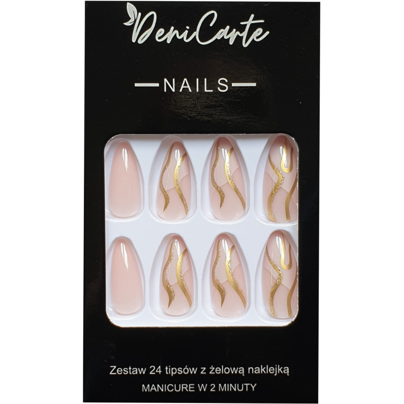 Deni Carte Tipsy - False Nails, Set Of 24 Pieces