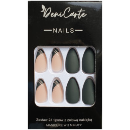 Deni Carte Tipsy - False Nails, Set Of 24 Pieces