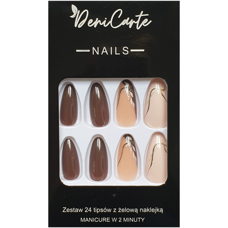 Deni Carte Tipsy - False Nails, Set Of 24 Pieces