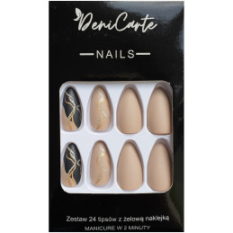 Deni Carte Tipsy - False Nails, Set Of 24 Pieces