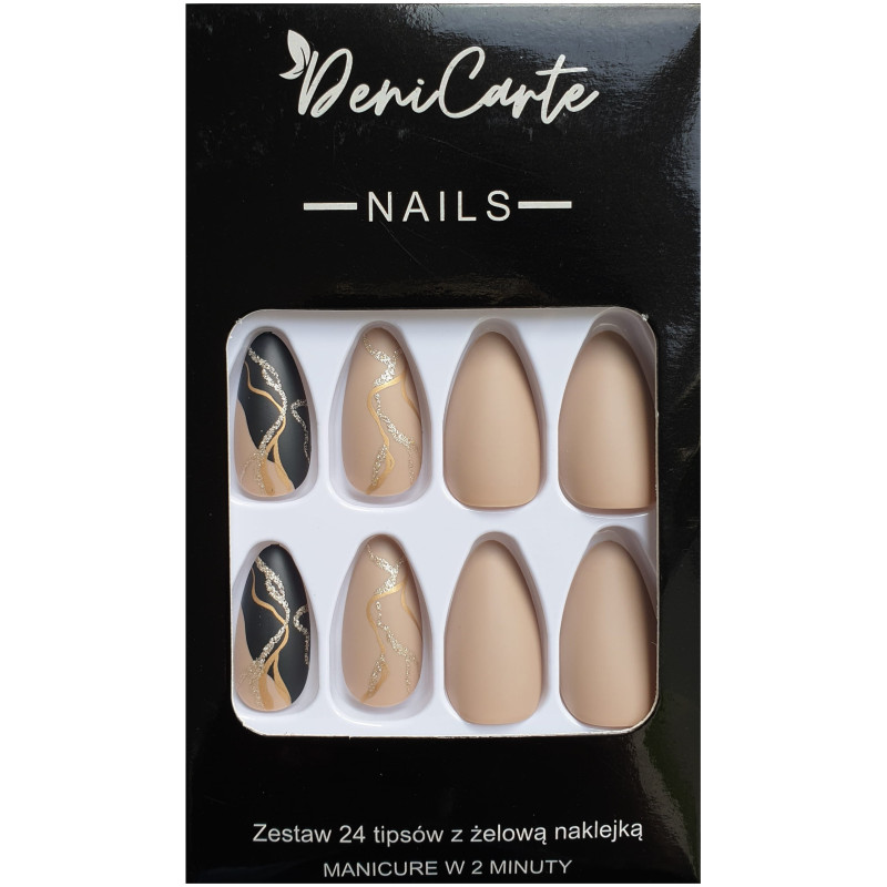 Deni Carte Tipsy - False Nails, Set Of 24 Pieces
