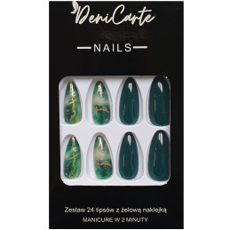 Deni Carte Tipsy - False Nails, Set Of 24 Pieces