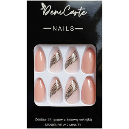 Deni Carte Tipsy - False Nails, Set Of 24 Pieces