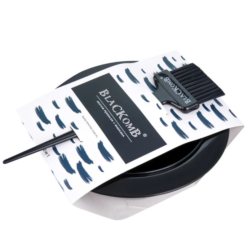Poniks Blackomb Hair colouring set non-slip bowl + brush 5cm