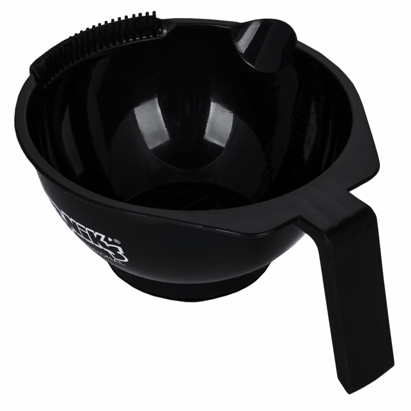 Poniks BM030 Hair Dye Mixing Bowl with Comb and Scale, Black