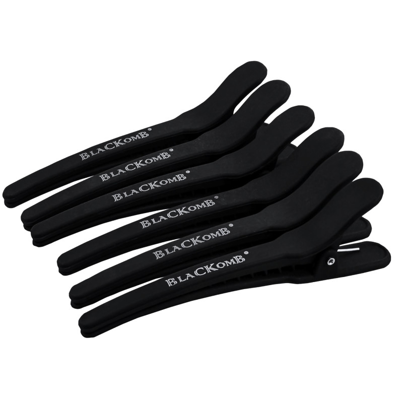 Poniks Blackomb Carbon Hair Clips 11cm, 6pcs