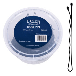 Poniks Hairdressing Hair Pins Black 5cm, 300pcs