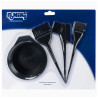 Poniks Hair Colouring Set - Bowl with Measuring Cup + 3 Brushes