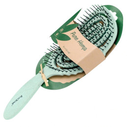 Poniks Blackomb Pure Hemp Eco DS320 Hair Brush, Green