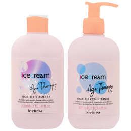 Inebrya Ice Cream Hair Lift Set - Shampoo 300ml + Conditioner 300ml