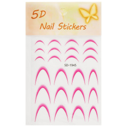 DeniCarte Self-adhesive French Nail Stickers, various colours