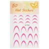 DeniCarte Self-adhesive French Nail Stickers, various colours