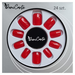 DeniCarte Square - Short Pre-made Nail Tips, Various Colours