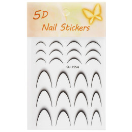 DeniCarte Self-adhesive French Nail Stickers, various colours